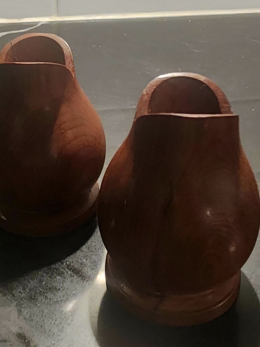 Rare Pacific Yew Wood Candle Holders by Stan McRae (Matching Pair)